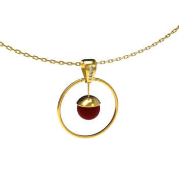 Pendentif Thémis sur chaîne