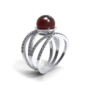 Bague Maïa Or blanc et diamants