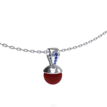 Pendentif Hestia sur chaîne