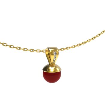 Pendentif Hestia sur chaîne